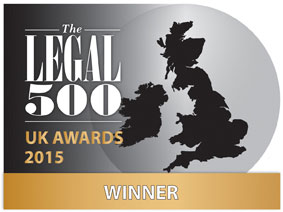 Legal 500 2015 UK Awards Winner