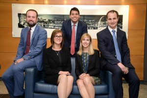 On the up – promoted Associates at Ward Hadaway (from left) Nathan Bilton, Steph Rodgers, Nick Gholkar, Flora Mewies and Neil Willamson.