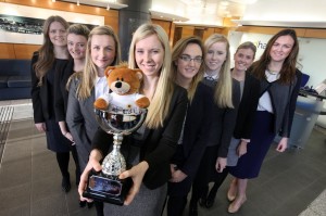Charity win - members of the Ward Hadaway Trade-Up Challenge Team. (Picture courtesy of ncj media)