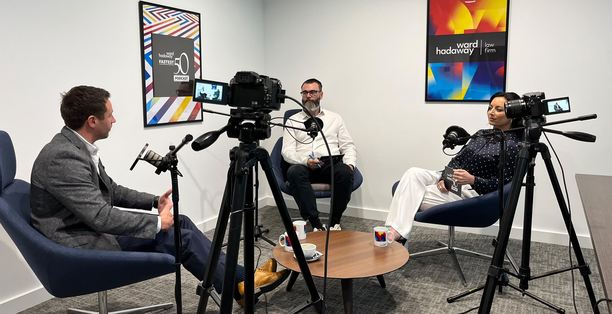 Scott Ellam speaking to Al McDonald and Emma Digby for the Fastest 50 Podcast